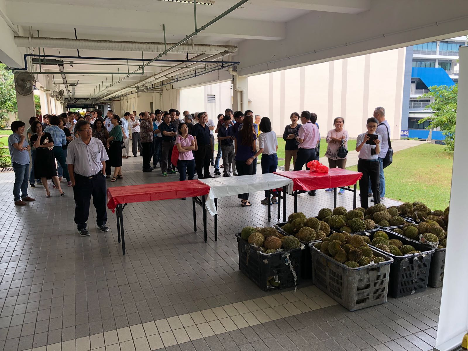 Corporate Durian Party at Ngee Ann Polytechnic 